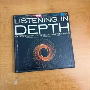 Columbia Listening in Depth Vinyl Record - Black and White